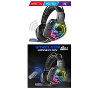 Casque Gamer RGB XPERT H1300 7.1 Virtual Surround - Technologie sans fil 2.4 Ghz - Noir