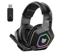 Casque Gamer Sans Fil - B100 - Bluetooth 2,4 G Filaire 3 Modes Léger Casque pour Jeu - Noir