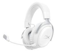 HyperX Cloud III S, Casque Gaming sans Fil, Bluetooth/2,4 GHz, PC/PS5/Xbox, jusqu'à 200h de Batterie, transducteurs 53 mm, DTS, Micro 10 mm, Blanc