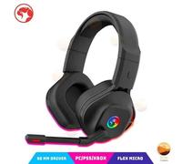 Marvo Casque de jeu filaire HG8929 — USB et jack 3,5 mm — Noir/Rouge