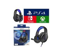 Casque Gamer - Under Control - Pro-SH3 - Bleu - Compatible PS4 - Micro rabattable