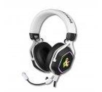 Konix Dungeons & Dragons Casque Gaming Filaire Rainbow pour PC - Haut-parleurs 50 mm - Microphone - Câble USB 2 m - Rétroéclairage - Blanc et Noir