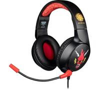 Konix Stranger Things Casque Gaming Filaire PC, PS4, PS5, Switch, Xbox One/Series X|S - Microphone - Câble 1,5 m - Jack 3,5 mm - Motif Hellfire Club
