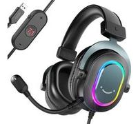 Casque Gaming - FIFINE - H6 - Son Surround 7.1 - RGB - Micro Omnidirectionnel