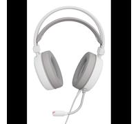 Casque Gaming Filaire GENESIS NSG-2308 Arceau Circum-aural Blanc, USB Type-A, HP 20-20000Hz, Micro Boom -42dB, Câble 2.2m, Rétroéclairage Multicolore