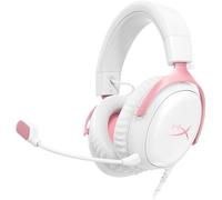 HyperX Casque gaming Cloud III – DTS Headphone:X, micro 10 mm antibruit, 53 mm – Blanc/Rose