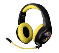Konix Interactive Casque gaming Pac-Man filaire - Micro 45°, 1,5 m, Jack 3,5 mm - Noir/Jaune