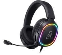 The G-Lab Casque gamer Korp Mercury - filaire RGB, tissu, micro rétractable - noir