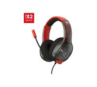 Casque gaming filaire Turtle Beach Airlite Fit Mario Star Nintendo Switch 2 Noir - micro anti-bruit à bascule - écouteurs 40 mm supra-auriculaires