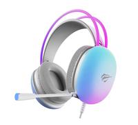 Casque gaming - Havit - H2037d - Blanc - Filaire - Micro perche/en ligne