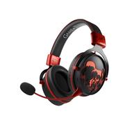 Casque Gaming Lexip HBO Game of Thrones - Connectivité Filaire/Sans Fil Bluetooth - Micro Amovible - Batterie 1000mAh - Autonomie 28h - Noir/Rouge - 50mm