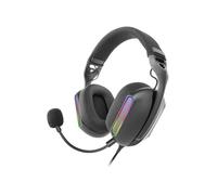 Mars Gaming Casque Gaming MH-Pro ARGB Flow Son Surround Microphone Coussinets AIR 3D Noir