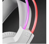 Casque Gaming - Mars Gaming - MHRGB Blanc - Son Spatial - Microphone Professionnel - Éclairage RGB Flow