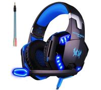 Casque Gaming Micro ArkarTech G2000 Casque Filaire PC Microphone Headset Basse Stéréo LED Lumière Contrôle Volume