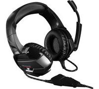 Modecom Volcano MC-859 Bow Binaural Bandeau Noir - Casques Audio (Console de Jeu/PC/Jeux, 5 V, 100 mA, Binaural, Bandeau, Noir)