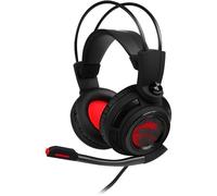 MSI DS502 Casque Avec fil Arceau Jouer Noir, Rouge