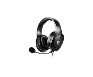 Casque Gaming MSI Immerse GH20 Filaire Arceau Supra-aural Noir, HP 20-20000Hz, Impédance 32 Ohm, Micro Boom Amovible, Câble 1.5m, Windows 10