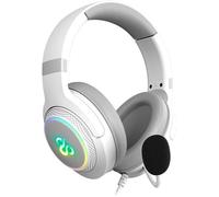 Casque Gaming - NEWSKILL - Sobek 7.1 V2 - Micro intégré - RGB - Filaire - Blanc