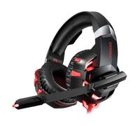 Casque Gaming ONIKUMA K2A - Stéréo Audio Écouteurs Gamer avec LED Anti Bruit Microphone - Noir