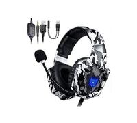 Casque Gaming ONIKUMA K8 - PS4/PC - Supra-auriculaire Blanc
