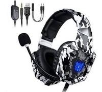 Casque Gaming ONIKUMA K8 - PS4/PC - Supra-auriculaire Blanc G