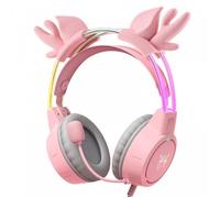 Gaming Headphones Onikuma X15pro Pink Deer's Horns