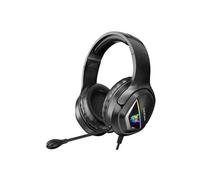 Casque Gaming ONIKUMA X2 Filaire Over-ear, lumière LED, réduction de bruit,micro rétractable - Noir