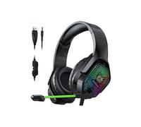 Casque Gaming ONIKUMA X3 Filaire Over-ear, lumière LED, réduction de bruit,micro rétractable - Noir