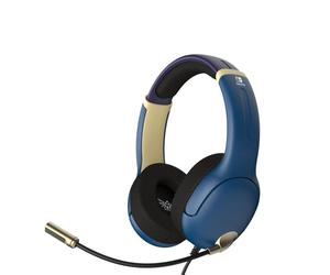 Casque gaming PDP Link Airlite Brave PDP 500-162-HLBL arceau sur-oreille filaire Noir/Bleu micro boom 3,5 mm pour Nintendo Switch