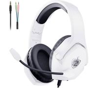 Casque Gaming PS5 avec Micro Anti Bruit et LED Lampe-Audio Stéréo Basse-pour PS5,PS4,Xbox,Nintendo,PC