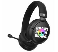 Subsonic - Casque Gaming sans Fil Brawl Stars avec LED et Micro Amovible. Casque Gamer sous Licence Officielle, Compatible Consoles, PC, Tablets et Smartphones - Noir