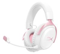 Casque gaming sans fil HYPERX Cloud III S 2.4 GHz + Bluetooth Blanc/Rose avec micro amovible 10 mm