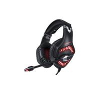 Casque Gaming Stéréo,ONIKUMA K1 Pro Casque Gamer Anti Bruit Audio Basse DE 3,5 mm Filaire avec Micro et Contrôle de Volume Rouge