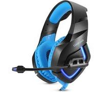 Casque Gaming Stéréo pour PS4 Xbox One,ONIKUMA K1-B Casque Anti Bruit Audio Basse de 3,5 mm Filaire avec Micro et Contrôle Bleu G