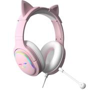 Casque gaming - SUBSONIC - Spectra LED Rose - Haut-parleurs 50 mm - LED RGB dynamiques - Multi-plateformes