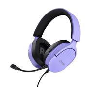 Trust Gaming Casque GXT 489P Fayzo – Jack 3,5mm, Micro antibruit, 35% plast. recyclés – Pourpre