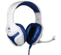 Konix FFF Casque Avec fil Arceau Jouer Bleu, Blanc - Neuf
