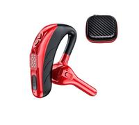 Casque Gaming X13 Écouteur Mono-oreille Bluetooth 5.1 Longue Veille Casque D'affaires Casque De Jeu Casque De Sport Réduction Du Bruit Appel Mains Libres Casque Conduction Osseuse(Red With Bag)