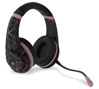 4Gamers Casque arceau FLASHPOINT 616324 — connecteur 3,5 mm — Noir / Rose doré