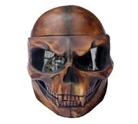 Casque Ghost - Lunettes de moto tête de mort - Casque de moto intégral avec lunettes de protection - Les amateurs de moto doivent avoir des têtes de fantômes comme décoration murale pour adultes