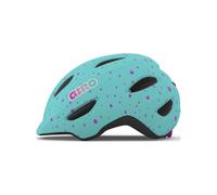Casque Giro Scamp fleurs et coeurs turquoise mat taille XS (45-49 cm) 7141102