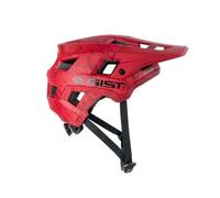 Casque velo adulte gist vtt scrub rouge in-mold taille 56-62 reglage molette fer