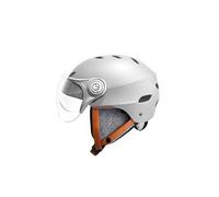 casque H.30 Vision Roland Garros Gris avec Visière pour Vélo, Trottinette, L/XL : 57-61 cm