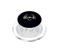 Casque Heartbeat Music Lover DJ Sound Wave PopSockets PopGrip pour MagSafe