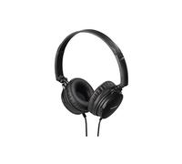 Casque hed2207bk, supra-aural, microphone, pliable, câble plat, noir