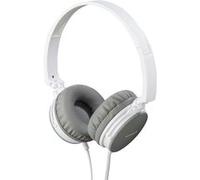 Thomson Casque "HED2207WH/GR" (supra-auriculaire, microphone, pliable, câble plat, câble de 1,2 m) Blanc/Gris