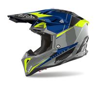 Casque Helmet Cross Aviateur 3 Push Bleu Airoh TAILLE XS