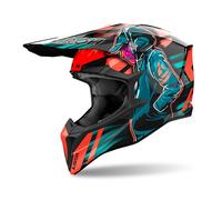 Casque Helmet Cross Wraap Cyber Orange Airoh TAILLE S