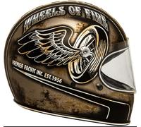Casque Helmet JET Vintage Premier Intégrale OP9 Bm Cafe Racer