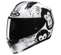 casque hjc c10 geti - blanc / noir 3XS